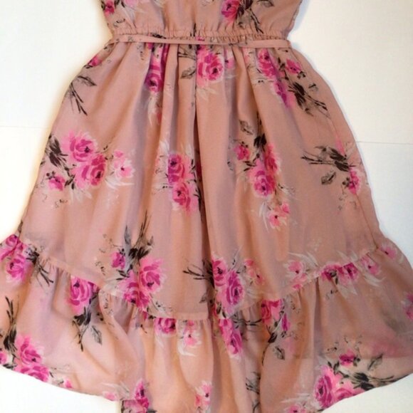 Pretty Pink Off the Shoulder Floral dress - Picture 3 of 7